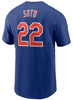 Juan Soto T-Shirt - Blue NY Mets Adult Fuse T-Shirt<ul> <li>Officially Licensed by MLB made by Nike - back