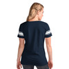 NY Yankees Love Deep V Ladies T-Shirt - Navy - back
