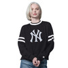 NY Yankees Rally Ladies Crewneck Sweatshirt - Black
