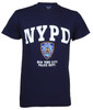 NYPD Full Chest Color Shield Navy Tee