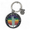 NY Statue of Liberty Enamel Keyring - Rainbow