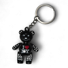I Love NY Bear Keyring - Black Bling
