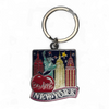NYC Big Apple Icons Colorful Metal Keyring