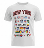 New York World Cup 2026 White Logos T-Shirt