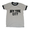 New York City White Ringer Tee