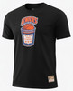 NY Knicks Coffee Cup Adult T-Shirt - Black