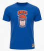 NY Knicks Coffee Cup Adult T-Shirt - Royal Blue