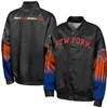 NY Knicks Statement Youth Satin Jacket - Black
