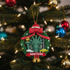 Statue of Liberty Bust Wreath Ornament on tree