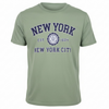 New York Est. 1624 Heritage Crest T-Shirt - Sage Green