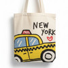 New York Yellow Taxi Graphic Tote Bag