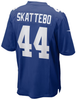 Cam Skattebo Youth Jersey - Blue NY Giants Kids Nike Game Jersey - back