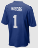 Malik Nabers Jersey - Blue NY Giants Adult Nike Game Jersey - back