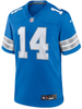 Amon-Ra St Brown Jersey - Lt Blue Detroit Lions Adult Nike Game Jersey - front
