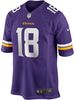 Justin Jefferson Youth Jersey - Purple Minnesota Vikings Kids Nike Game Jersey - front