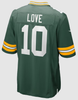 Jordan Love Youth Jersey - Green GB Packers Kids Nike Game Jersey - back