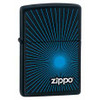 Zippo Blue Starburst Black Matte Zippo