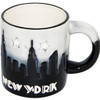NYC "Grey Skyline" Hand Painted 11oz. Mug