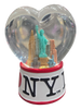I Love NY Heart Shaped 65mm Snowglobe