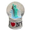 I Love NY Silver 45mm Snowglobe