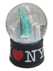 I Love NY Black 65mm Snowglobe