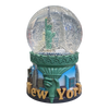 NYC Skyline in Liberty Torch 100 mm Snowglobe Lights and Sound
