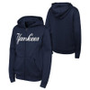 NY Yankees Navy Youth Full Zip Hooded Sweatshirt