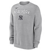 NY Yankees Embroidered Crewneck Pullover Fleece - Front