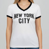 New York City "John Lennon" White Ladies Fitted Tee