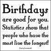 Birthdays are Good Quotable Card