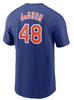 Jacob deGrom T-Shirt - Royal Blue Ny Mets Adult T-Shirt - back
