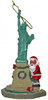 Santa and Lady Liberty Christmas Ornament