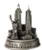 NYC Landmarks 4 Inch Pewter Skyline Model