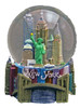 NY Skyline and Bridge 100mm Snowglobe - W WTC