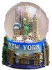 NY Skyline and Sea Color 65mm Snowglobe - W/ 1 WTC