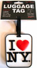 I Love NY Luggage Tag - White