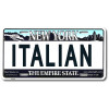 Italian NY License Plate