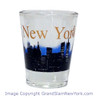 NY Glowing Skyline Shot Glass  Clear