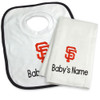 SF Giants Personalized Bib and Burp Cloth Gift Set