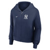 NY Yankees Ladies Lightweight Zip Hoodie - front