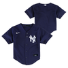  Yankees Toddler Button Down Cool Base Jersey - froNT AND BACK