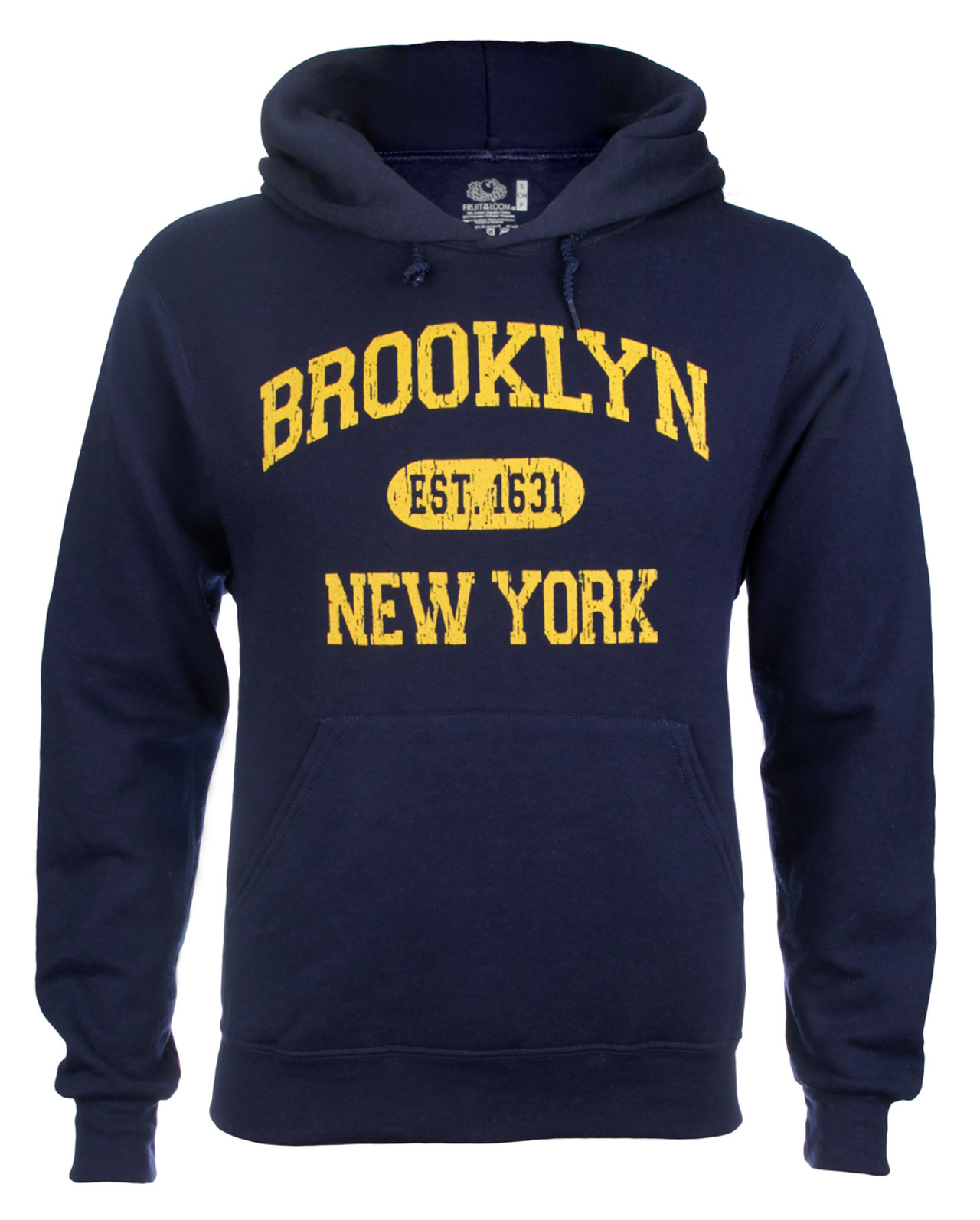 Brooklyn Est 1631 Hooded Sweatshirt - Grey