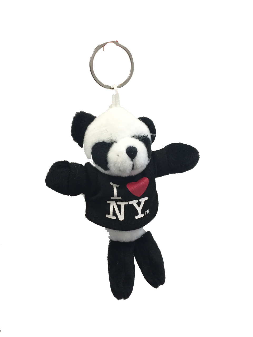 I Love NY Panda Bear Plush Key Chain