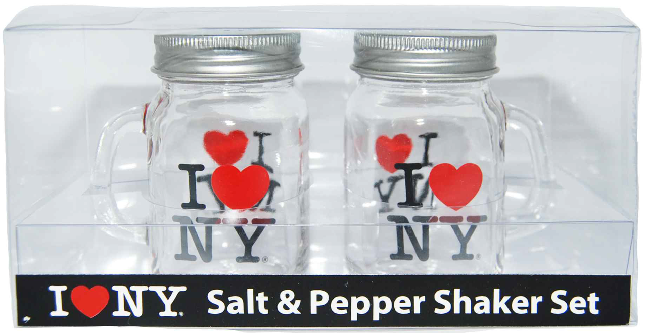 Salt and Pepper Shakers Glass Set (Clear)