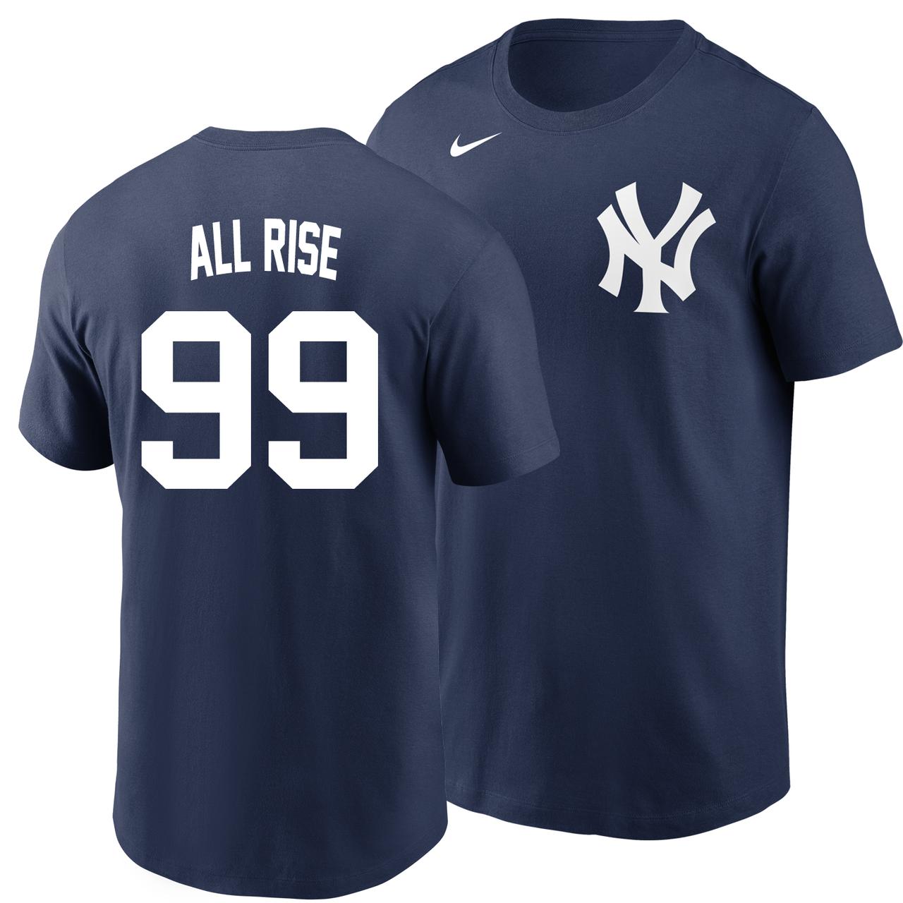 All Rise T-Shirt - Navy Aaron Judge Yankees Adult Nickname T-Shirt