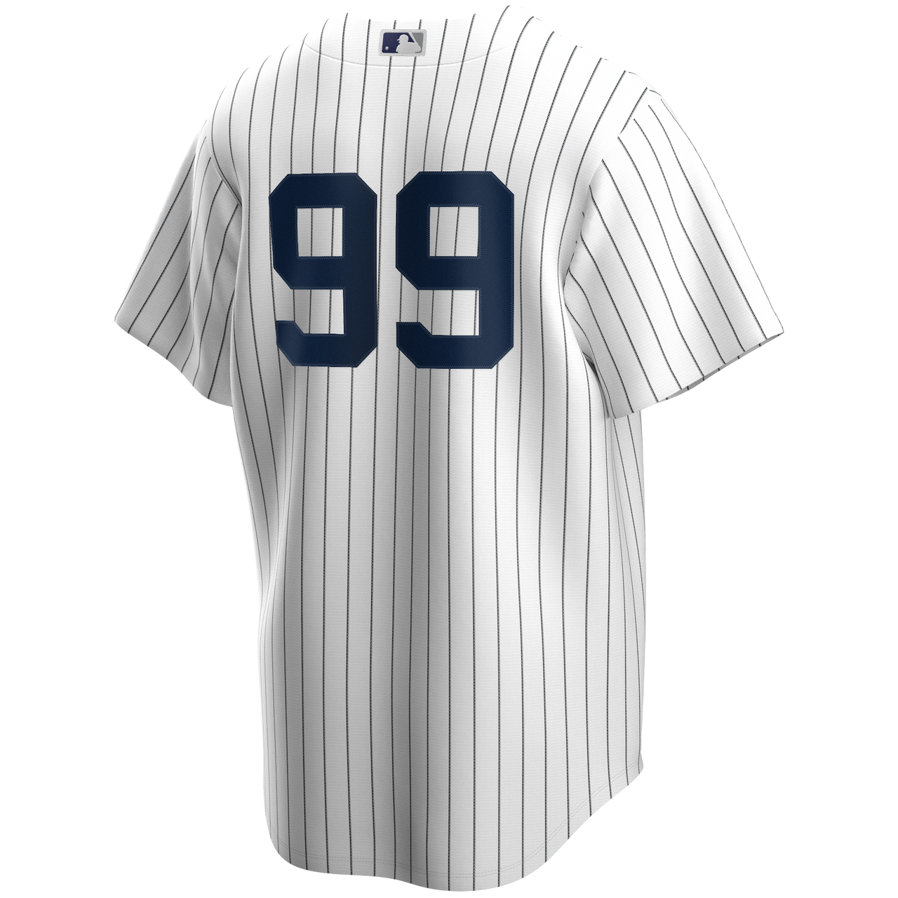 New York Yankees No99 Aaron Judge White Strip Home Women's Stitched MLB Jersey