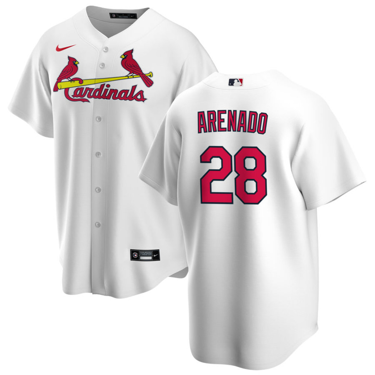 Nolan Arenado Autographed Cardinals White Replica Jersey