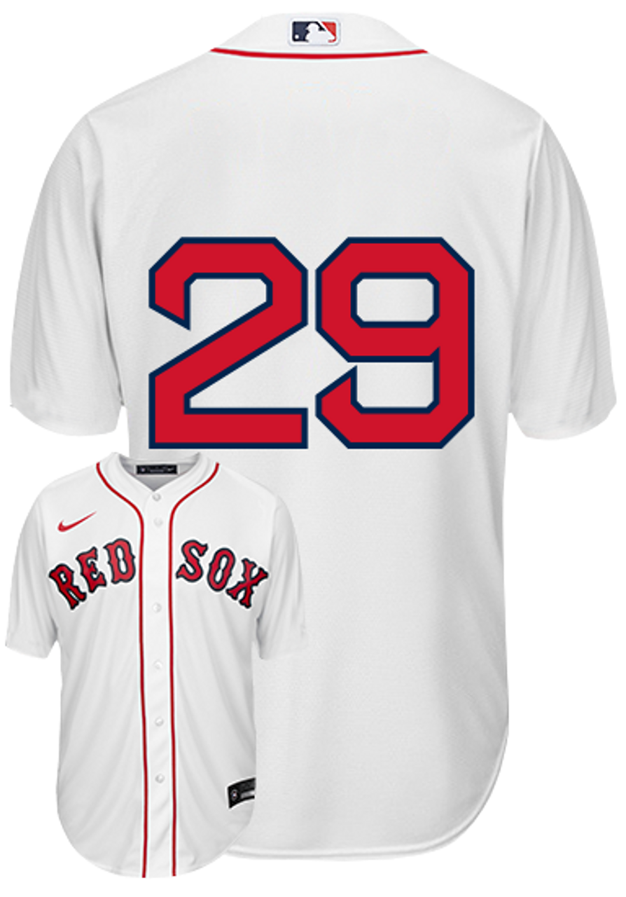 Kike Hernandez No Name Jersey - Boston Red Sox Replica Number Only Adult  Home Jersey