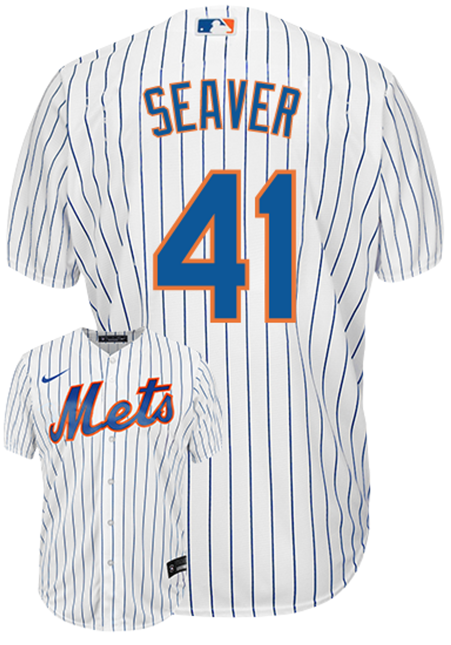 Men's 1969 New York Mets #41 Tom Seaver Replica Cream Throwback Baseball  Jersey