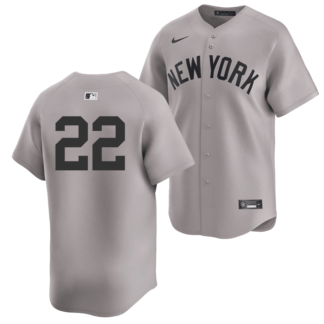 black yankees baseball jersey